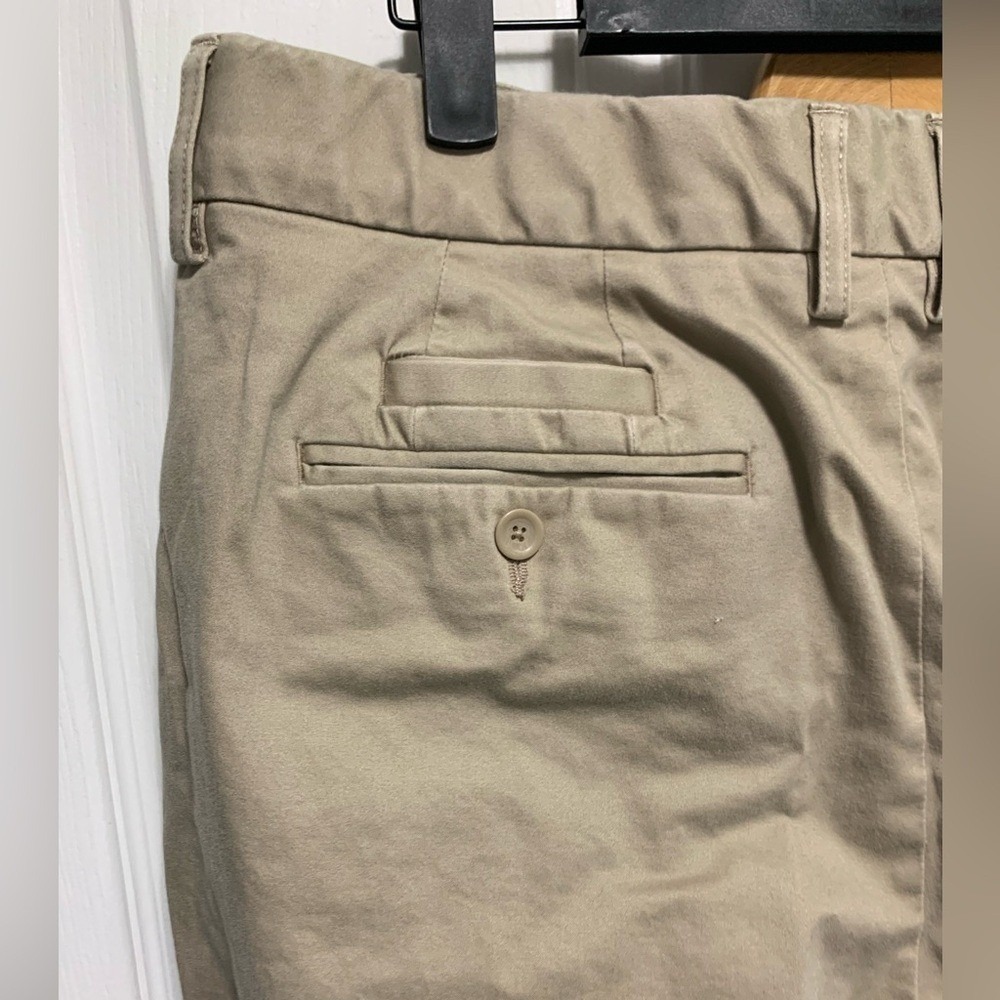 Khaki‎ Straight Leg Chino Pants Womens 14 casual slacks Business Casual Straight - Picture 5 of 13